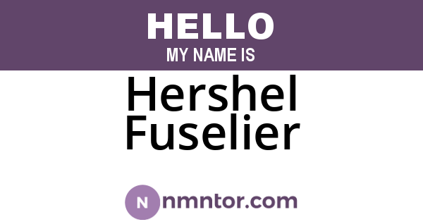 Hershel Fuselier