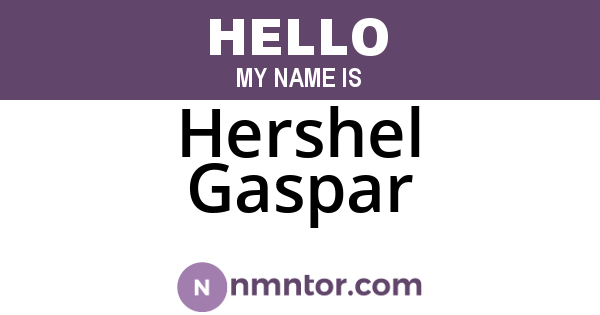 Hershel Gaspar