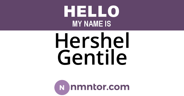 Hershel Gentile