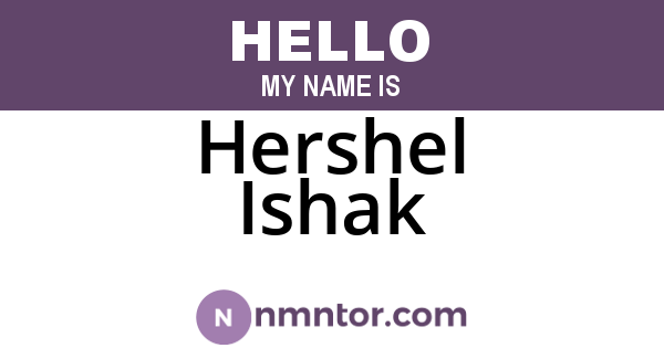 Hershel Ishak