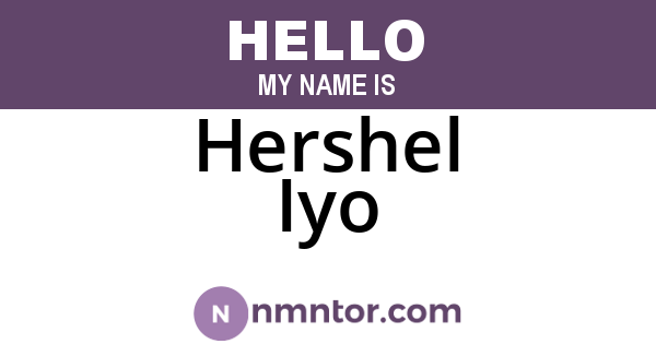 Hershel Iyo