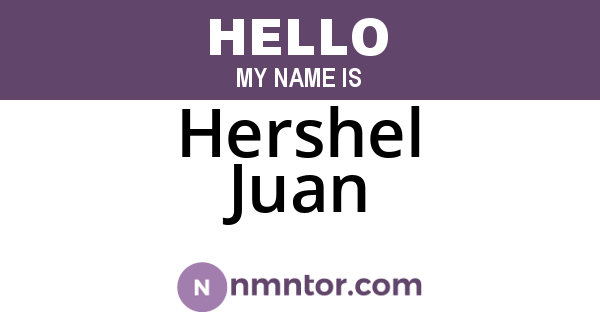 Hershel Juan