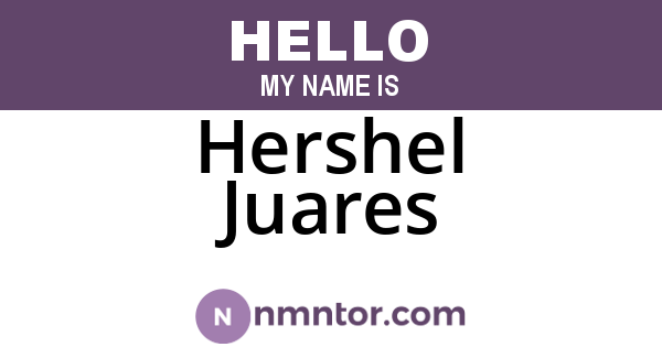 Hershel Juares