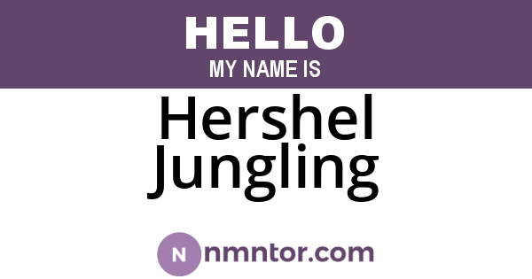 Hershel Jungling