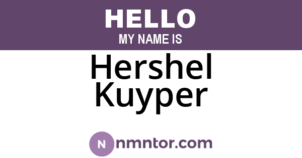 Hershel Kuyper