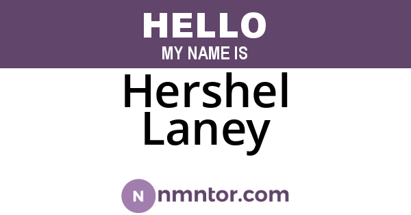 Hershel Laney