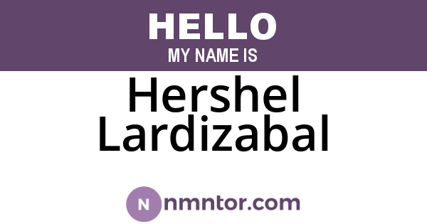 Hershel Lardizabal