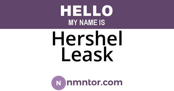 Hershel Leask