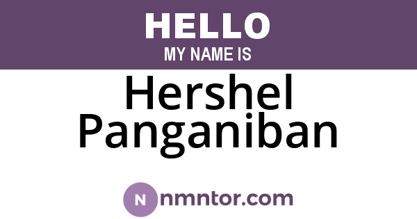 Hershel Panganiban