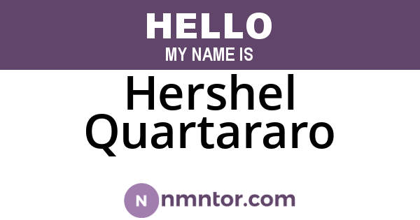 Hershel Quartararo