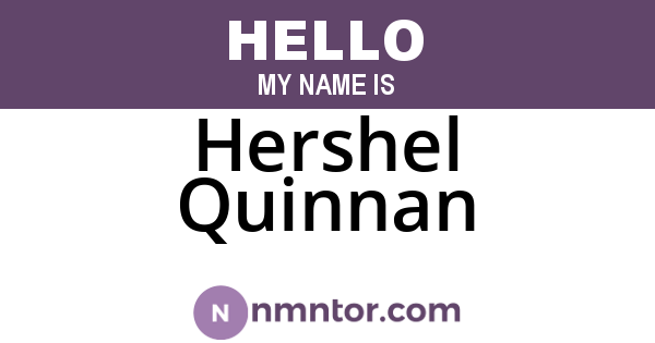 Hershel Quinnan