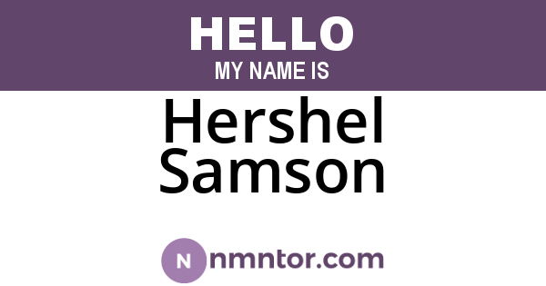 Hershel Samson
