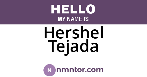 Hershel Tejada