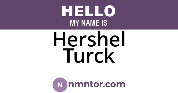 Hershel Turck