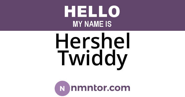 Hershel Twiddy