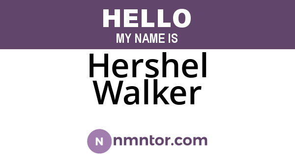 Hershel Walker