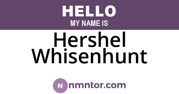 Hershel Whisenhunt