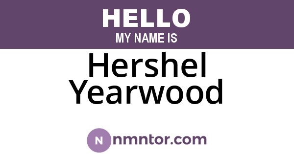 Hershel Yearwood