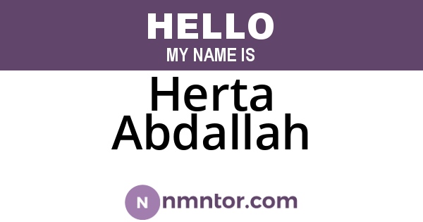 Herta Abdallah
