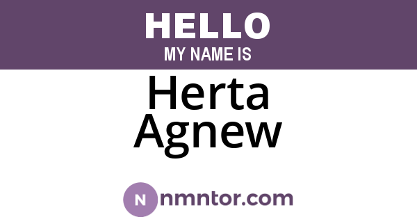 Herta Agnew