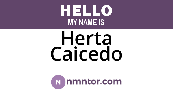 Herta Caicedo