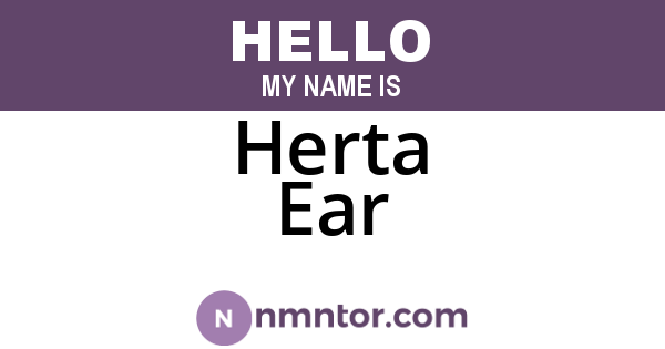 Herta Ear