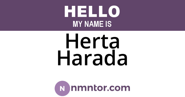 Herta Harada