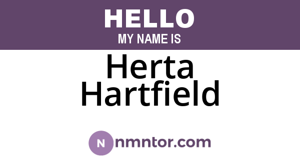 Herta Hartfield