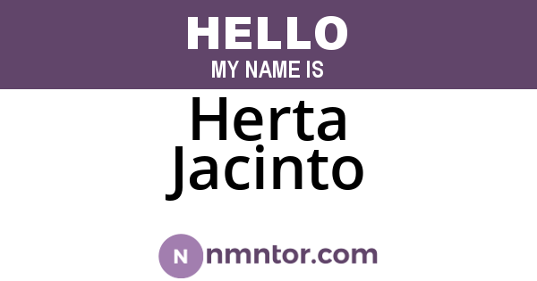 Herta Jacinto