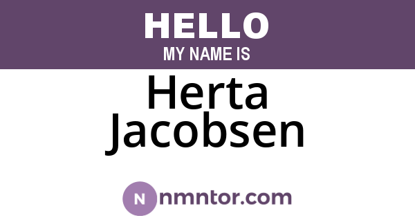 Herta Jacobsen