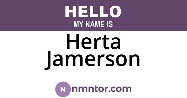 Herta Jamerson