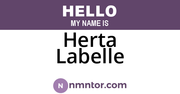 Herta Labelle