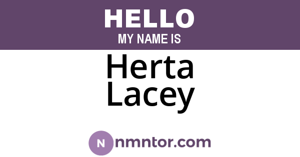 Herta Lacey