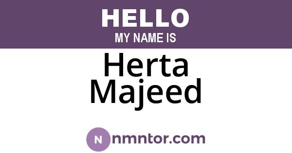 Herta Majeed
