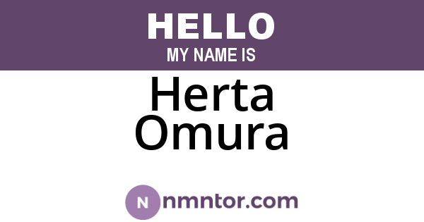 Herta Omura