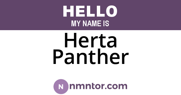 Herta Panther