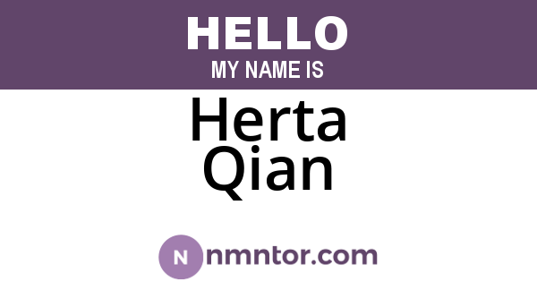 Herta Qian