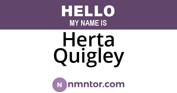 Herta Quigley