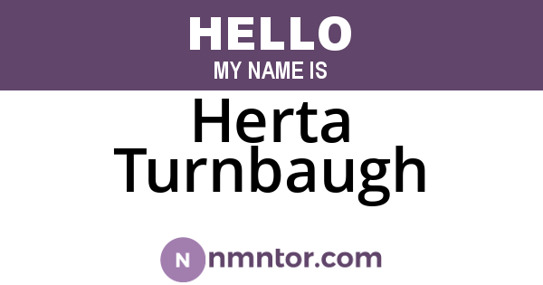 Herta Turnbaugh