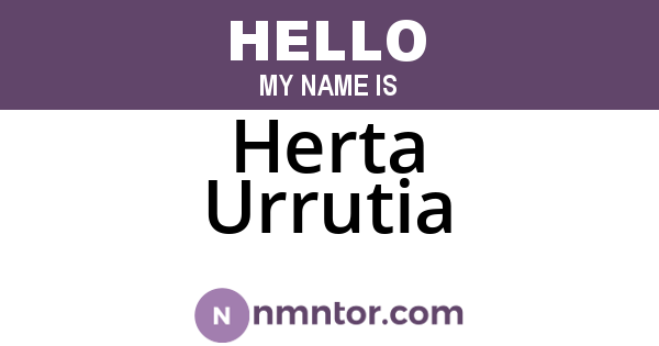 Herta Urrutia