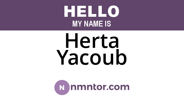 Herta Yacoub