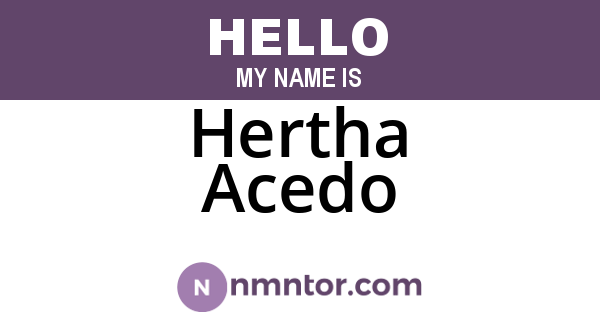 Hertha Acedo