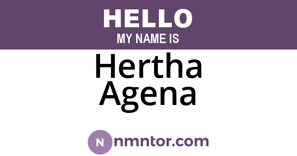 Hertha Agena