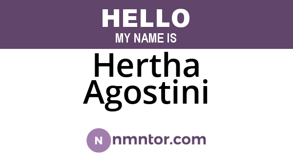 Hertha Agostini