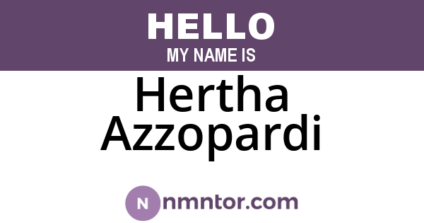 Hertha Azzopardi