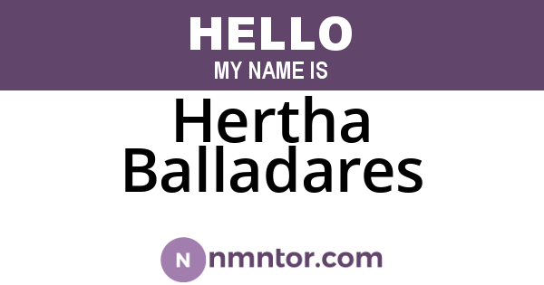 Hertha Balladares