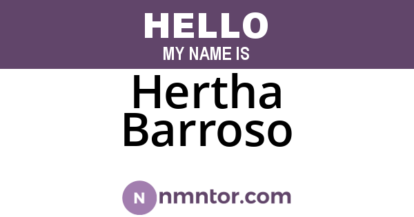 Hertha Barroso