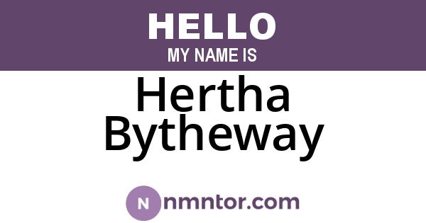 Hertha Bytheway