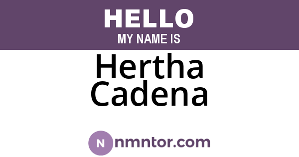 Hertha Cadena