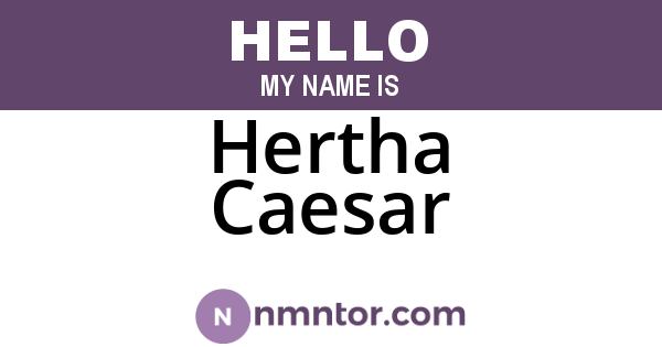 Hertha Caesar